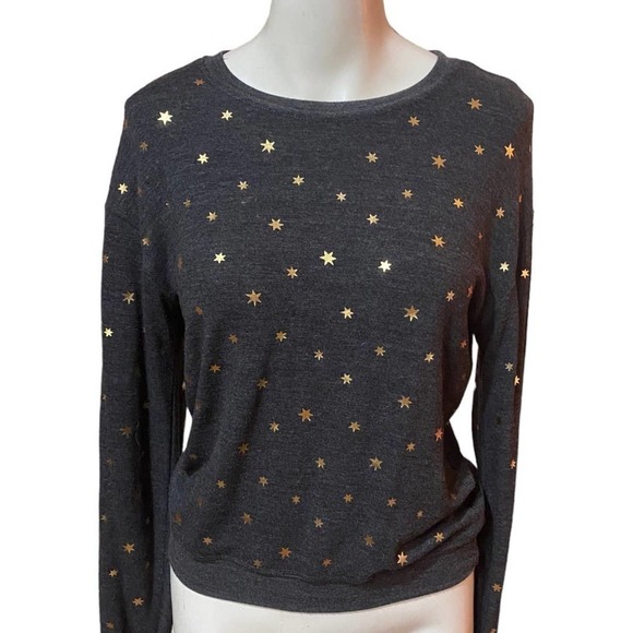 Spiritual Gangster Stars Crew Neck Savasana Pullover Sweater Size XS - Picture 2 of 8